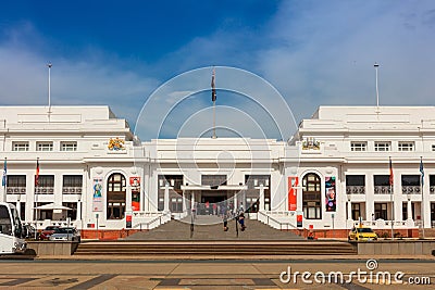 The Old Parliament House was recognised as one of the most significant heritage buildings in Australia. Editorial Stock Photo