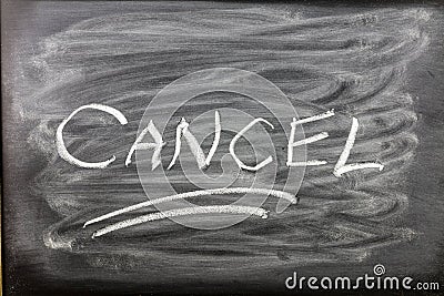 Cancel cancelled censorship reputation damage restricted discrimination online shaming Stock Photo