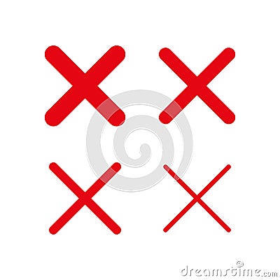 Cancel or close vector sign. Delete icon, no sign Vector Illustration