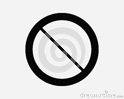Cancel Icon. Forbidden Reject Prohibited No Parking Entry Cannot Ban Prohibition Danger Clipart Artwork Symbol Sign Vector EPS Vector Illustration