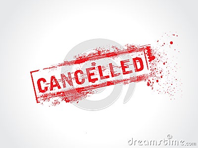 Cancelled Vector Illustration
