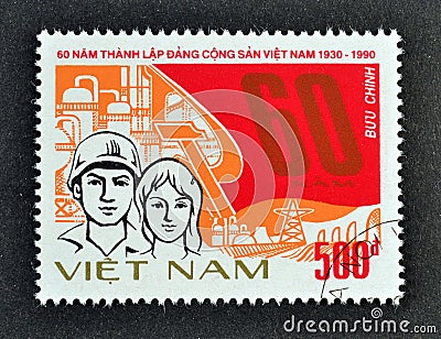 Vietnamese Communist Party Editorial Stock Photo