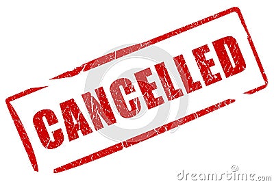 Cancelled stamp Stock Photo