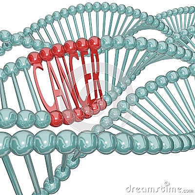 Cancer Cause Hiding in DNA Strand Stock Photo