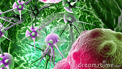 cancer cells Stock Photo