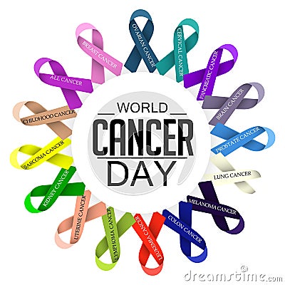 Cancer Day Cartoon Illustration