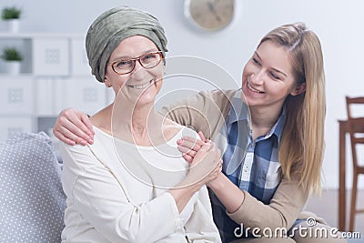 Cancer won't beat me! Stock Photo