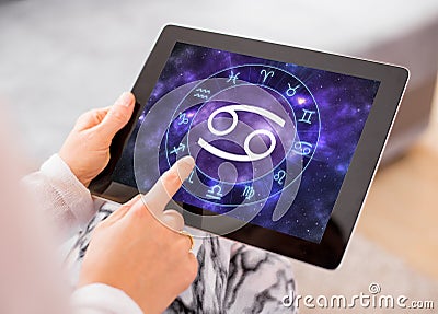 Cancer zodiac sign Stock Photo