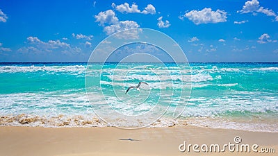 Cancun Beach Stock Photo