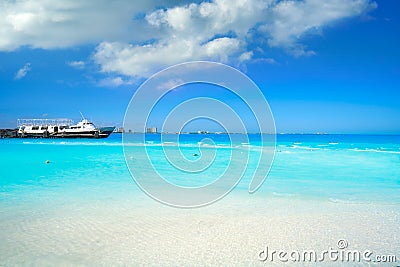 Cancun Playa Langostas beach in Mexico Stock Photo