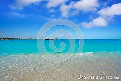 Cancun Playa Langostas beach in Mexico Stock Photo