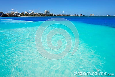 Cancun Playa Langostas beach in Mexico Stock Photo