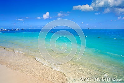 Cancun Playa Linda beach in Hotel Zone Stock Photo