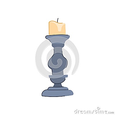 candelabrum candlestick holder cartoon vector illustration Cartoon Illustration