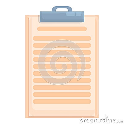 Candidate search clipboard icon cartoon vector. Talent employment Vector Illustration