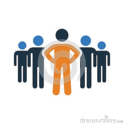 Candidates, group, team icon. Simple editable vector design isolated on a white background Vector Illustration