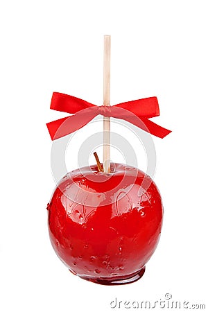 Candied apple Stock Photo