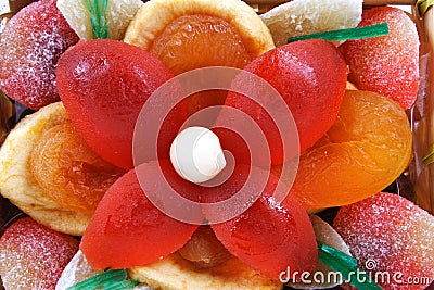 Candied and dried fruits Stock Photo