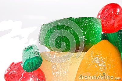 Candied fruits Stock Photo