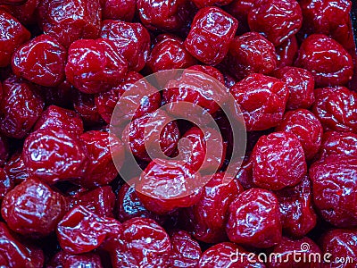 Candied gooseberry red desset Stock Photo