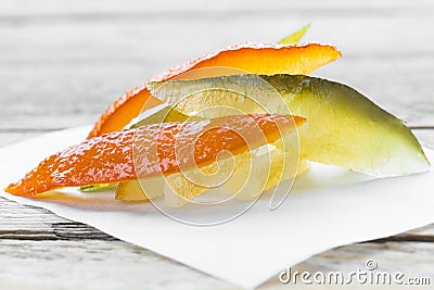 Candied orange Stock Photo