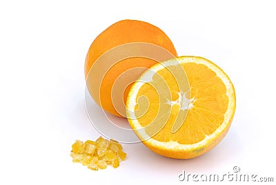 Candied orange peel Stock Photo