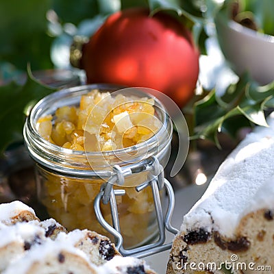 Candied orange peel Stock Photo