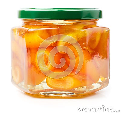 Candied orange peel Stock Photo