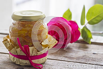 Candied orange peel Stock Photo