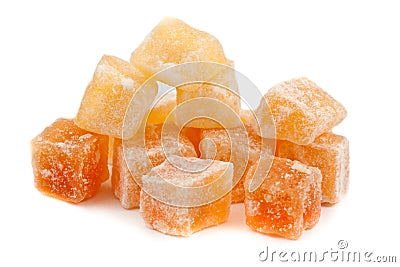 Candied papaya Stock Photo