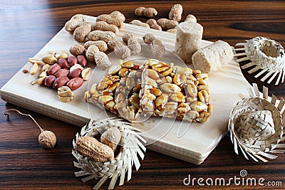 Candies and nuts typicals of brazilian event called June Party Stock Photo