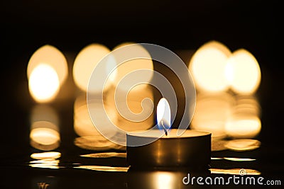 Candle and candlelight Stock Photo