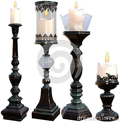 Candle, Candles, Candlestick, Candlesticks, Isolated Stock Photo