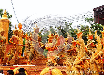 Candle festival 25 Stock Photo