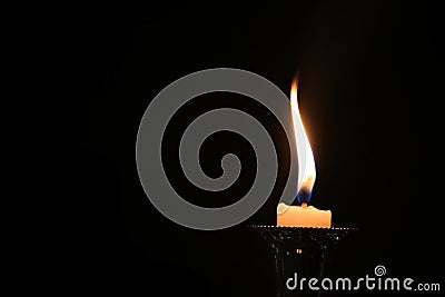 candle fire Rip isolated background Stock Photo