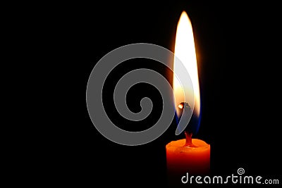 Candle flame Stock Photo