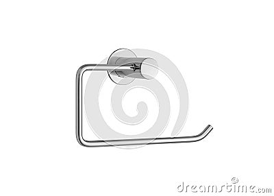 Washroom toilet paper holder, toilet paper roll holder Stock Photo