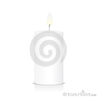 Candle Flame Fire Light Vector Illustration