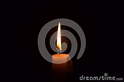 Candle flame Stock Photo