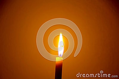 Candle flame Stock Photo