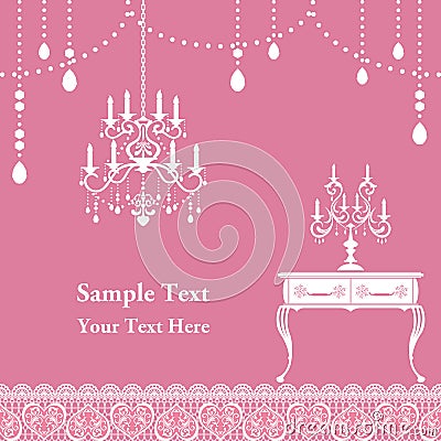 Candle frame Vector Illustration