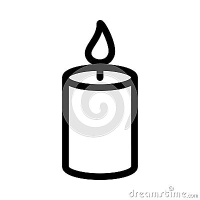 Candle icon Vector Illustration