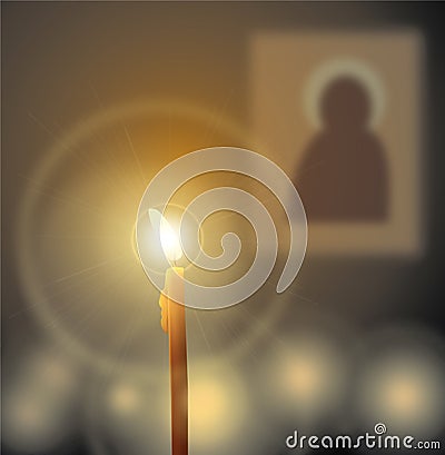 Candle light icon Vector Illustration