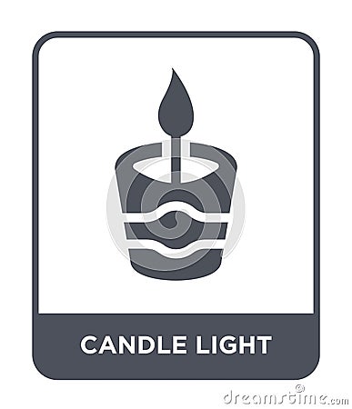 candle light icon in trendy design style. candle light icon isolated on white background. candle light vector icon simple and Vector Illustration