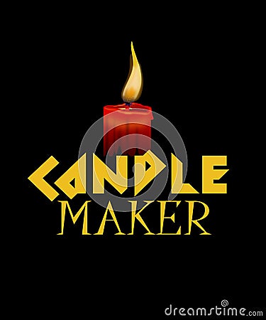 Candle maker chandler graphic Stock Photo