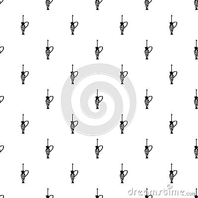 Candle stick and jug jewish pattern seamless vector Vector Illustration