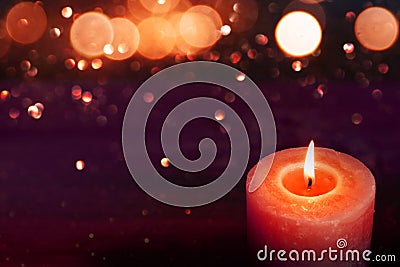 Candlelight for romantic moments Stock Photo