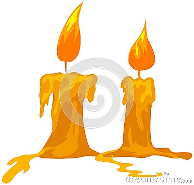 Candles Vector Illustration