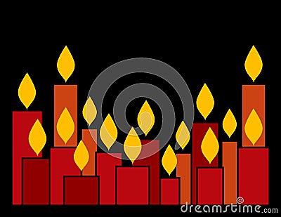 Candles Vector Illustration