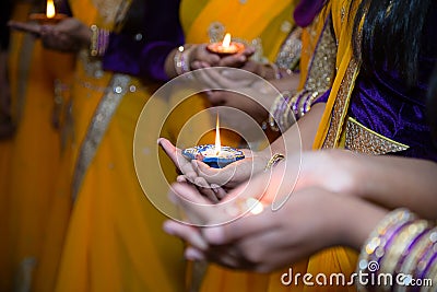 Candles henna Stock Photo